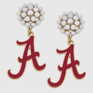 🐘 Alabama Crimson Tide | College Game Day Boutique Earrings (NEW)